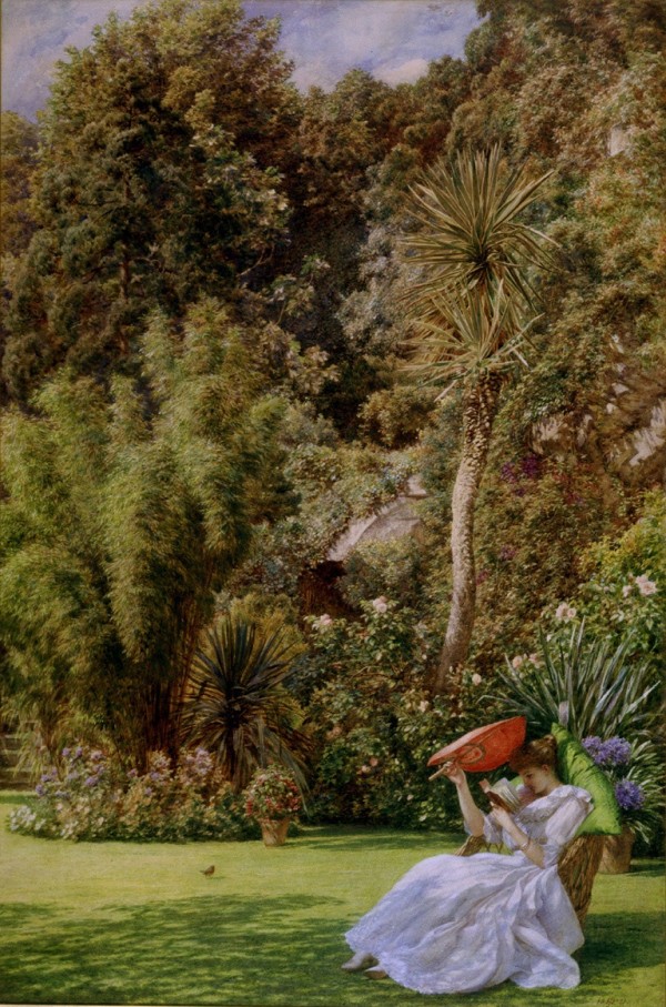 In a garden by Edward Poynter